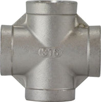 63401 | 4 150 316 CROSS, Nipples and Fittings, 304 And 316 150# Stainless Steel Fittings, Cross 316 S.S. | Midland Metal Mfg.