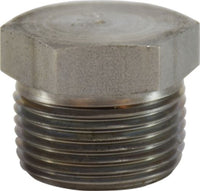 63665 | 1 #316 SOLID HEX HEAD PLUG, Nipples and Fittings, 304 And 316 150# Stainless Steel Fittings, Solid Hex Head Plug 316 S.S. | Midland Metal Mfg.