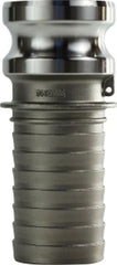 Midland Metal Mfg. 63951 3/4 SS MALE-ADPXHOSE TYPE E, Accessories, Cam and Groove, Type E 3/4  | Blackhawk Supply