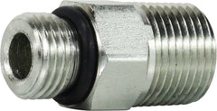 Midland Metal Mfg. 6401108 7/8-14X1/2 (M ORB X M NPT ST CONN), Hydraulic, Steel O-Ring Adapter, O-Ring to Pipe Adapter  | Blackhawk Supply