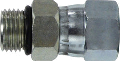 Midland Metal Mfg. 6402O1010 7/8-14X7/8-14 (M ORB X F JIC SWV ST ADPT), Hydraulic, Steel O-Ring Adapter, O-Ring Hex Nipple Union  | Blackhawk Supply