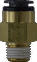 680402C | 1/4X1/8 (P-IN X MIP D.O.T. ADPT COMPOSITE), Brass Fittings, DOT Composite Body Push-In, DOT Composite Body Push-In Male Connector | Midland Metal Mfg.