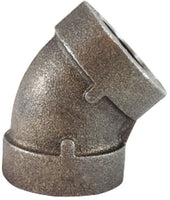 68189 | 2-1/2 300 PD GALV MALL ELBOW 45, Nipples and Fittings, Extra Heavy 300# Malleable Iron, Galvanized 45 Degree Elbow | Midland Metal Mfg.