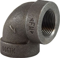 69102 | 3/8 300# BLK ELBOW, Nipples and Fittings, Extra Heavy 300# Malleable Iron, Black 90 Degree Elbow | Midland Metal Mfg.