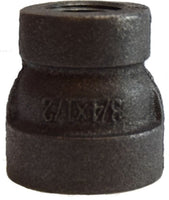 69444 | 1 1/4 X 1/2 300 PD BLK MALL RED. CPL, Nipples and Fittings, Extra Heavy 300# Malleable Iron, Black Reducing Coupling | Midland Metal Mfg.