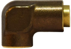 Midland Metal Mfg. 700402 1/4 X 1/8 (P-IN X FIP D.O.T. ELB), Brass Fittings, D.O.T. Push In, Female Elbow  | Blackhawk Supply