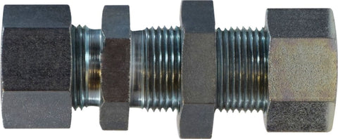 Midland Metal Mfg. 8061LNL1515 15MM Bulkhead Straight Coupling Lock Nut  | Blackhawk Supply