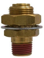 830808 | 1/2 X 1/2 GLADHAND BH, Brass Fittings, D.O.T. Push In, Gladhand Bulkhead Connector | Midland Metal Mfg.