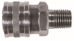 Midland Metal Mfg. 86030SS 1/4 MALE SS ST COUPLER, Pneumatics, Pressure Washer QDs, Male Stainless Steel Coupler  | Blackhawk Supply