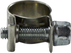 Midland Metal Mfg. 93008 15/64=21/64 304SS MINI CLAMP, Clamps, Non Perforated (Lined) Band, 304 S.S. Mini-F Clamp  | Blackhawk Supply