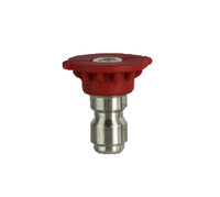 DX250040 | 4.0 Red Tip 0-Degree QD Spray Nozzle | Midland Metal Mfg.