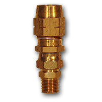 Midland Metal Mfg. HE68S-64 3/8X1/4 HE CONNECTOR W/ ADAPTR MAF/USA Mid-America Fittings Made in USA  | Blackhawk Supply