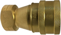 HNV14FB | 1/4 ISO-B COUPLER BRASS, Pneumatics, Hydraulic Quick Disconnects, Female Pipe Coupler ISO-B Interchange | Midland Metal Mfg.