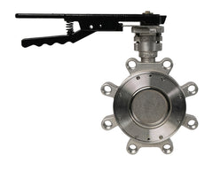 Jomar 600-212H3SSRG 12" High Performance Butterfly Valve, Lug Style, Carbon Steel Body, Stainless Steel Disc and Stem, ANSI Class 300  | Blackhawk Supply