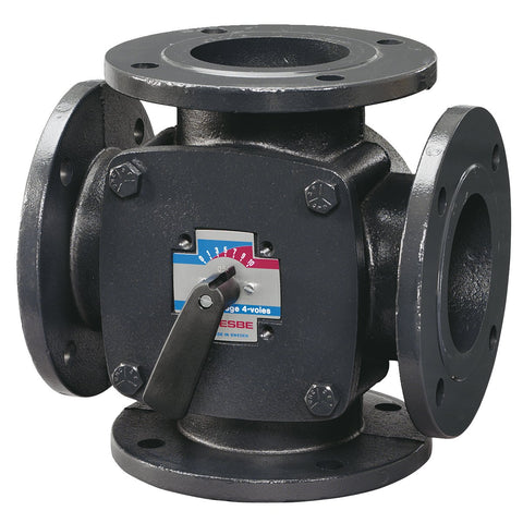 Danfoss 065B6225 ESBE, 4-WAY Mixing Valve, Type F, Cast Iron, 5" (flanges and gaskets sold separately)  | Blackhawk Supply