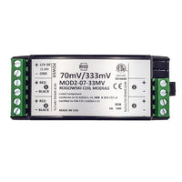 MOD2-07-33MV | Current Transformer Integrator; Rogowski Coil; 2 Phase; 333mV Output; 70mV; DIN Rail Mount | Functional Devices