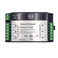 MOD3-07-33MV | Current Transformer Integrator; Rogowski Coil; 3 Phase; 333mV Output; 70mV; DIN Rail Mount | Functional Devices