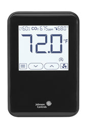 Johnson Controls NSB8BHC242-0 Temp | RH | CO2 | LCD Display | Black | JCI Branded  | Blackhawk Supply