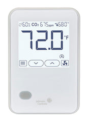Johnson Controls NSB8MHC241-0 Temp | RH | CO2 | LCD Display | White | PIR Occ Sensor  | Blackhawk Supply