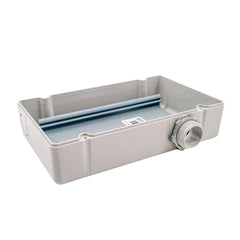 Functional Devices PE6020-GY Plastic NEMA1 enclosure 4.28 x 7 x 2 with 2.75 in. mounting track Grey lid  | Blackhawk Supply