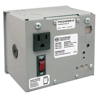 PSH24DWB10 | Enclosed 120Vac - 24Vdc/2.5A PS w/ 10A main breaker w/ wires | Functional Devices