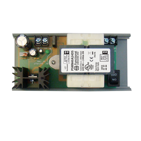 Functional Devices PSMN40A24DS Power Supply, 1 Amp. 120Vac to 24Vdc, w/MT212-6 track  | Blackhawk Supply