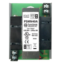 PSMN40A | Power supply,120Vac to 24Vac, 40VA, W/MT212-4, fits 2.75 or 3.25in Track | Functional Devices