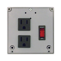 PSPT2RB10 | Enclosed Power Control Cntr 10A Breaker/Switch 120Vac 2 outlets | Functional Devices