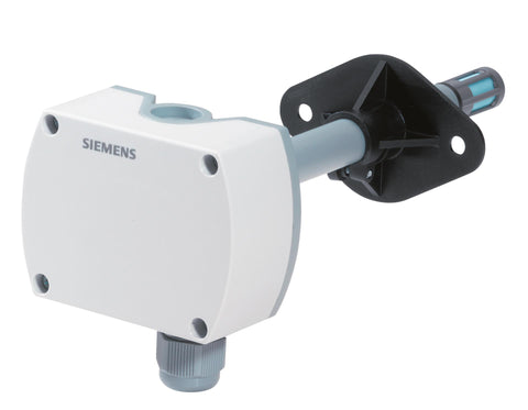 Siemens QFM3100 Duct Relative Humidity Temperature Sensor, 2 percent accuracy, 0-10 Vdc  | Blackhawk Supply
