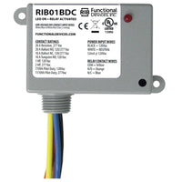 RIB01BDC | Enclosed Relay, Class 2 Dry Contact input,120Vac pwr, 20A SPDT | Functional Devices