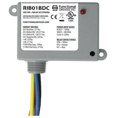 Functional Devices RIB01BDC Enclosed Relay, Class 2 Dry Contact input,120Vac pwr, 20A SPDT  | Blackhawk Supply