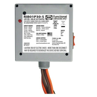 RIB01P30-S | Enclosed Relay 30Amp DPST + Coil Side Override 120Vac1 | Functional Devices