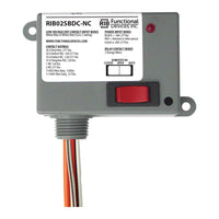 RIB02SBDC-NC | Encl. Relay, Class 2 Dry Contact input,208-277Vac pwr, 20A SPST-N/C + Override | Functional Devices