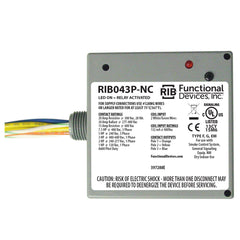 Functional Devices RIB043P-NC Enclosed Relay 20Amp 3PST-NC 480Vac  | Blackhawk Supply