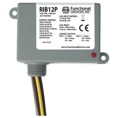 Functional Devices RIB12P Enclosed Relay 20Amp DPDT 12Vac/dc  | Blackhawk Supply
