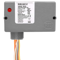 Functional Devices RIB2401C Enclosed Relay 10Amp SPDT 24Vac/dc or 120Vac  | Blackhawk Supply
