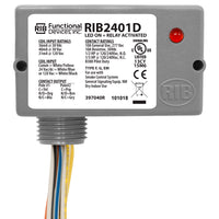 RIB2401D | Enclosed Relay 10Amp DPDT 24Vac/dc/120Vac | Functional Devices