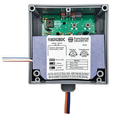 Functional Devices RIBD02BDC Enclosed Time Delay Relay, Class 2 Dry Contact input, 208-277Vac pwr, 20A SPDT  | Blackhawk Supply