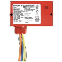Functional Devices RIBL1C-DC-RD Low-inrush Enclosed Relay 10Amp SPDT 10-30Vdc, red housing  | Blackhawk Supply