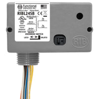 RIBL24SB | Enclosed Relay Latching 20Amp 24Vac/dc with switch | Functional Devices