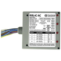 RIBL4C-NC | Enclosed Relays 10Amp 3 SPST-NC + 1 SPDT 10-30Vac/dc | Functional Devices