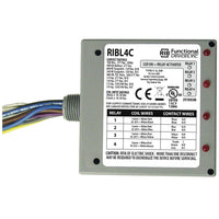 RIBL4C | Enclosed Relays 10Amp 3 SPST-NO + 1 SPDT 10-30Vac/dc | Functional Devices