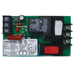 Functional Devices RIBM2402SBC Panel Relay 4.00x2.35in 20Amp SPDT + Override 24Vac/dc/208-277Vac  | Blackhawk Supply