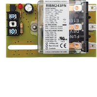 RIBM243PN | Panel Relay 4.00x2.45in 30Amp 3PDT 24Vac/dc | Functional Devices