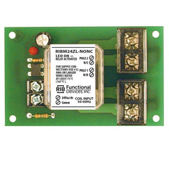 Functional Devices RIBM24ZL-NONC Panel Relay 4in 30Amp DPST-NONC 24Vac/dc  | Blackhawk Supply