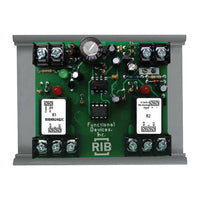 RIBMN24Q2C | Panel I/O Expander 2.75in 15Amp 2-SPDT 24Vac/dc power, 0-5Vdc Control w/ MT212-4 | Functional Devices