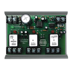 Functional Devices RIBMN24Q3C Panel I/O Expander 2.75in 15Amp 3-SPDT 24Vac/dc power, 0-5Vdc Control w/ MT212-4  | Blackhawk Supply