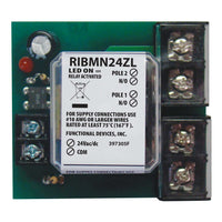 RIBMN24ZL | Panel Relay 2.75x2.35in 30Amp DPST 24ac/dc | Functional Devices