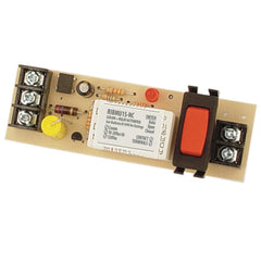Functional Devices RIBMU1S-NC Panel Relay 4.000x1.275in 15Amp SPST-NC + Override 10-30Vac/dc/120Vac  | Blackhawk Supply