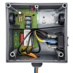 Functional Devices RIBTH1SC Enclosed Relay Hi/Low sep 10Amp SPDT + Override 10-30Vac/dc/208-277Vac  | Blackhawk Supply